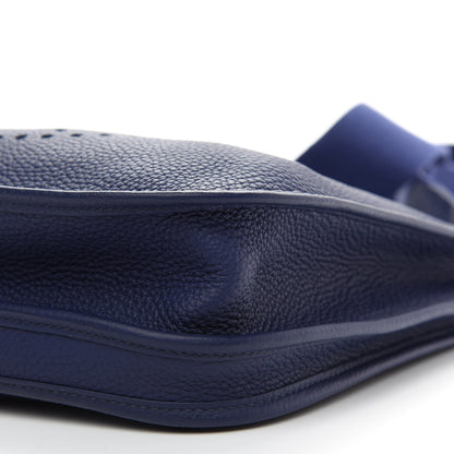 Hermes Taurillon Clemence Evelyne III PM Bleu Encre 9 of 9