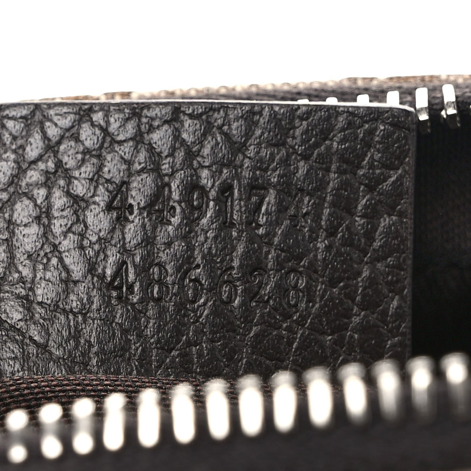 Gucci Monogram Dollar Calfskin Belt Bag Beige Ebony Testa di Moro Marrone Scuro 7 of 11