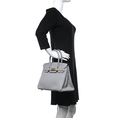 Hermes Epsom Birkin 30 Gris Mouette 2 of 10