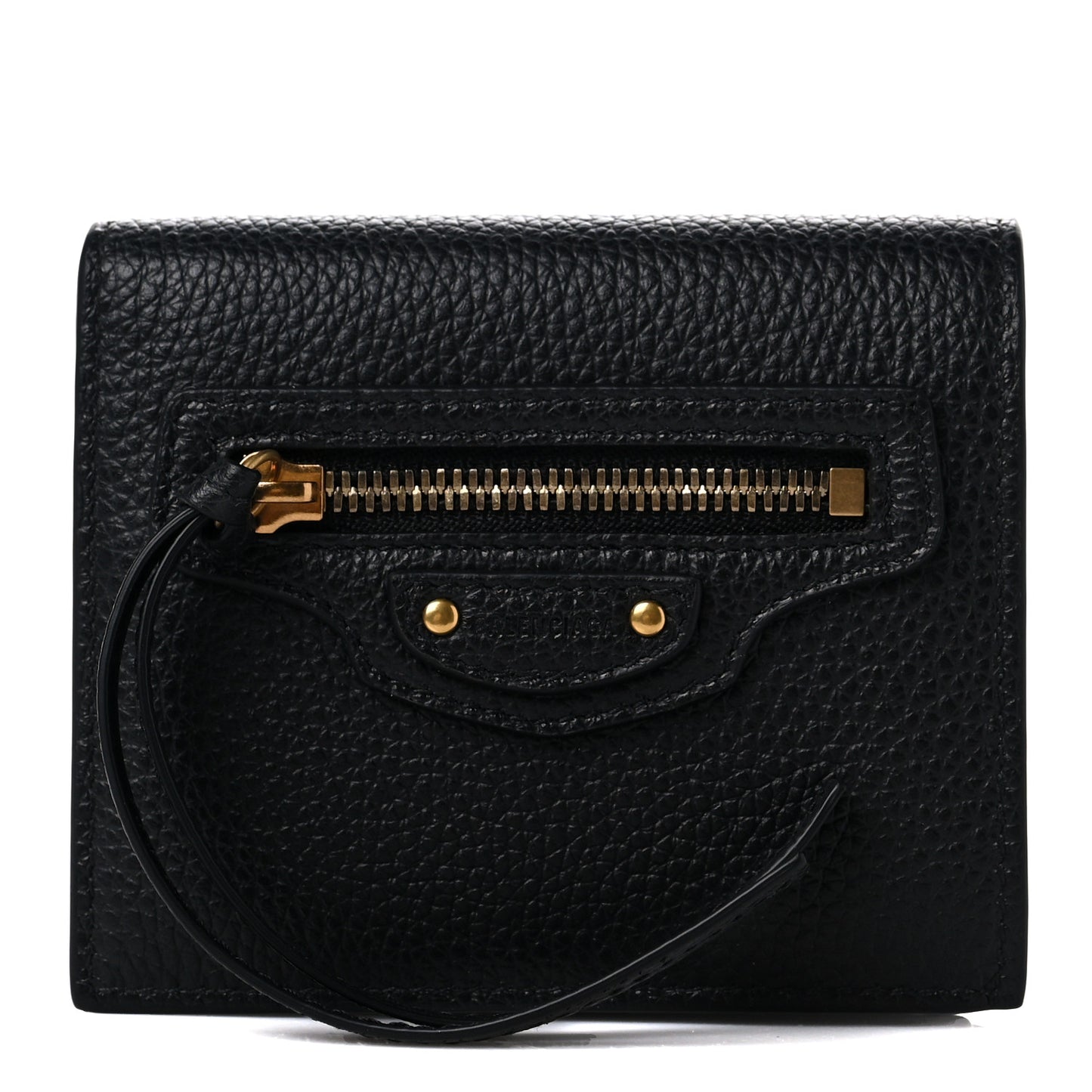 Grained Calfskin Neo Classic Wallet Black