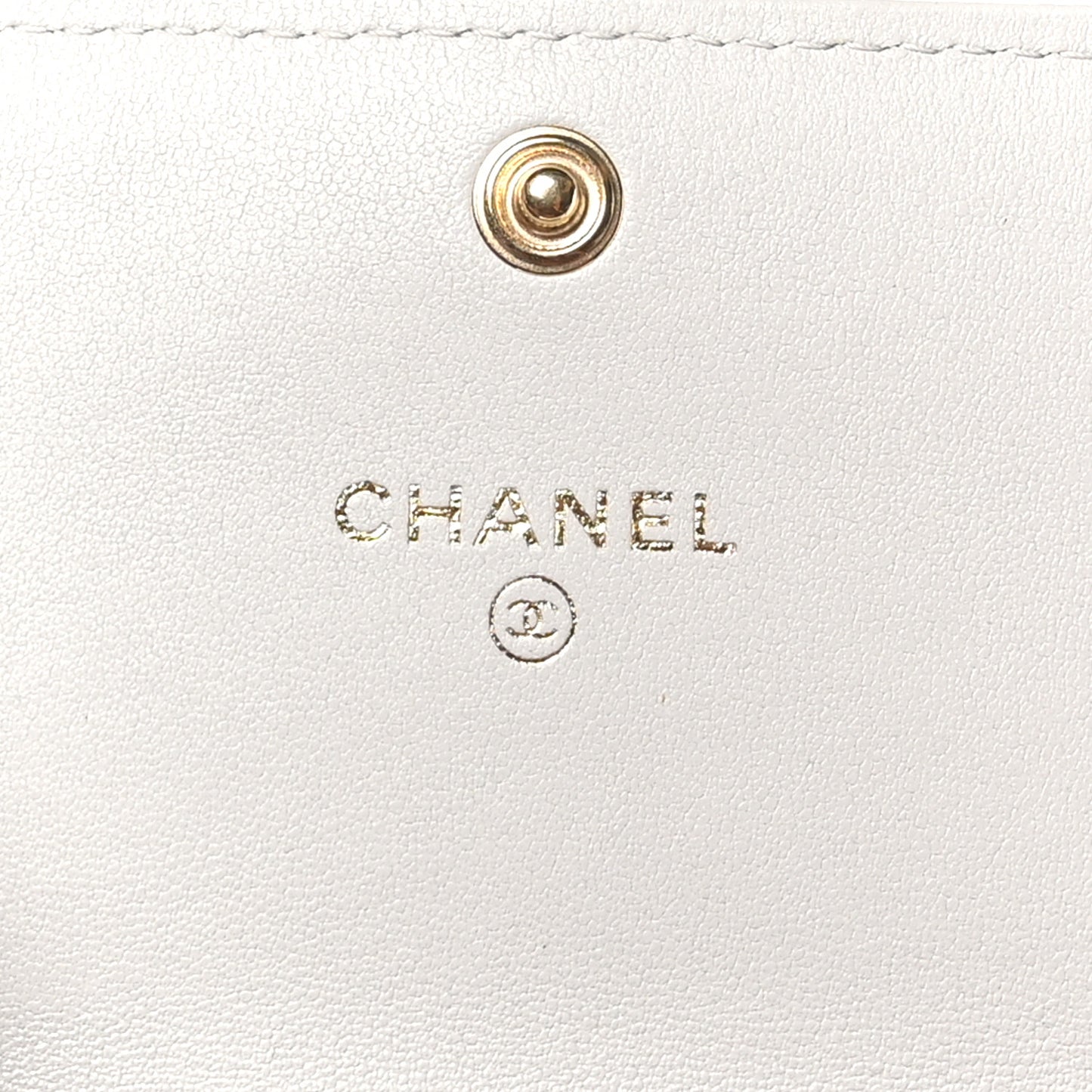 Lambskin Quilted Chanel 19 Flap Coin Purse With Chain Grey