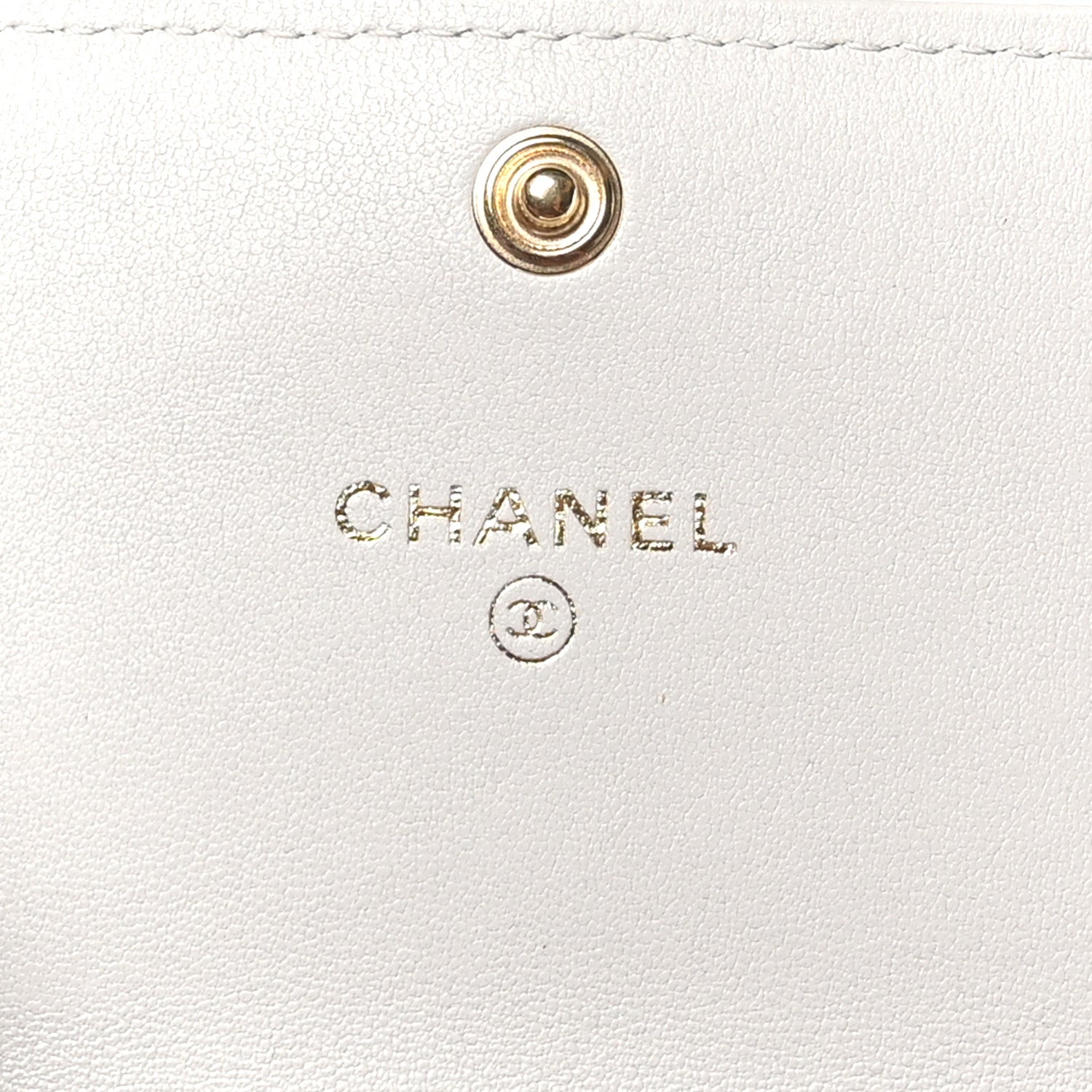 Chanel Lambskin Quilted Chanel 19 Flap Coin Purse With Chain Grey 7 of 11