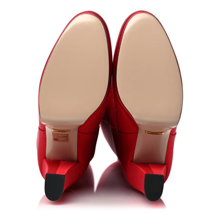 Gucci Twill Larius Knee High Boots 37 Heron Red 5 of 9