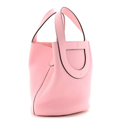 Hermes Taurillon Clemence Swift In-The-Loop 18 Bag Rose Sakura 3 of 12