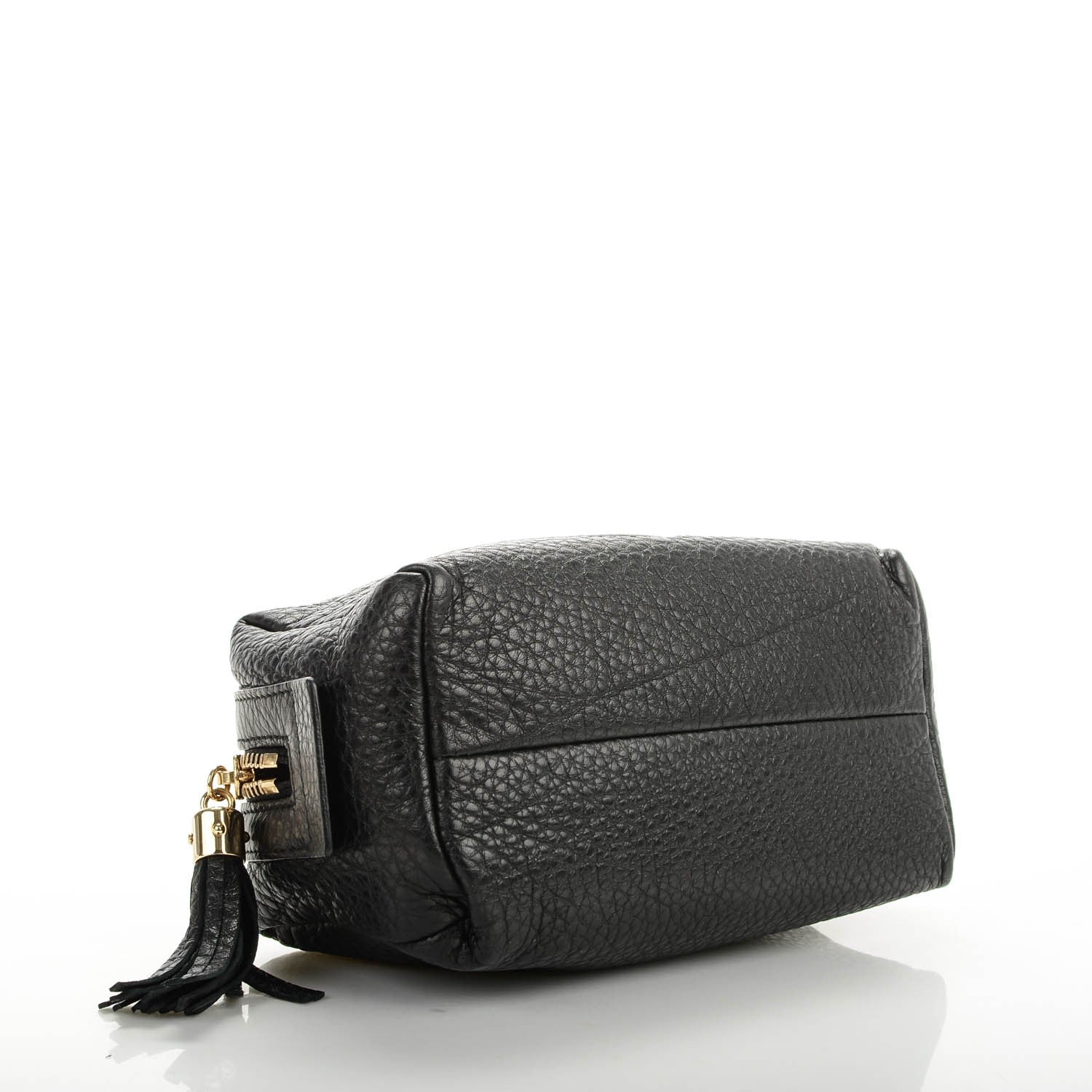 Gucci Pebbled Calfskin Soho Medium Cosmetic Case Black 4 of 8