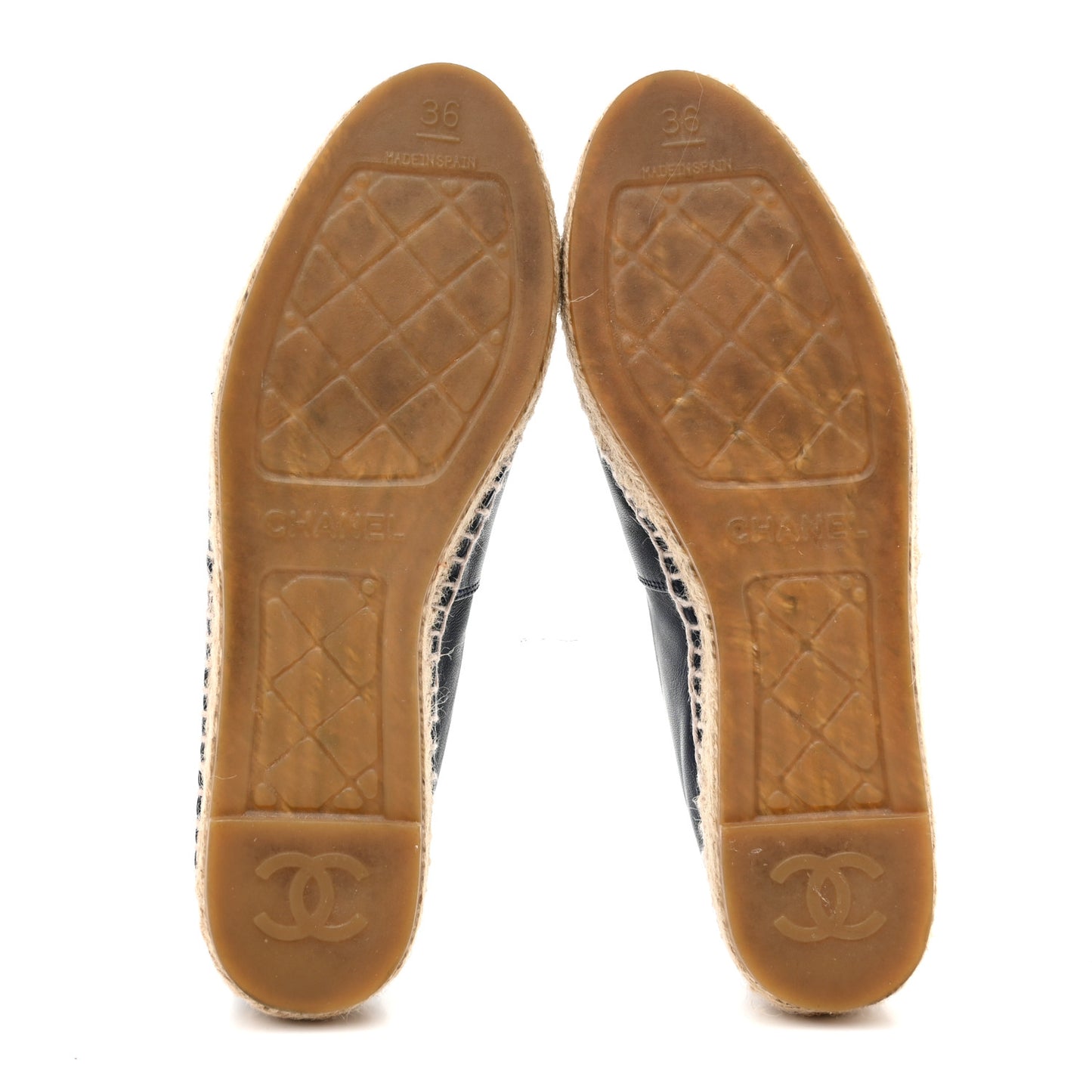 Lambskin CC Espadrilles 36 Dark Navy