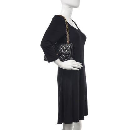 Chanel Lambskin Quilted Small Double Flap Black 3 of 13