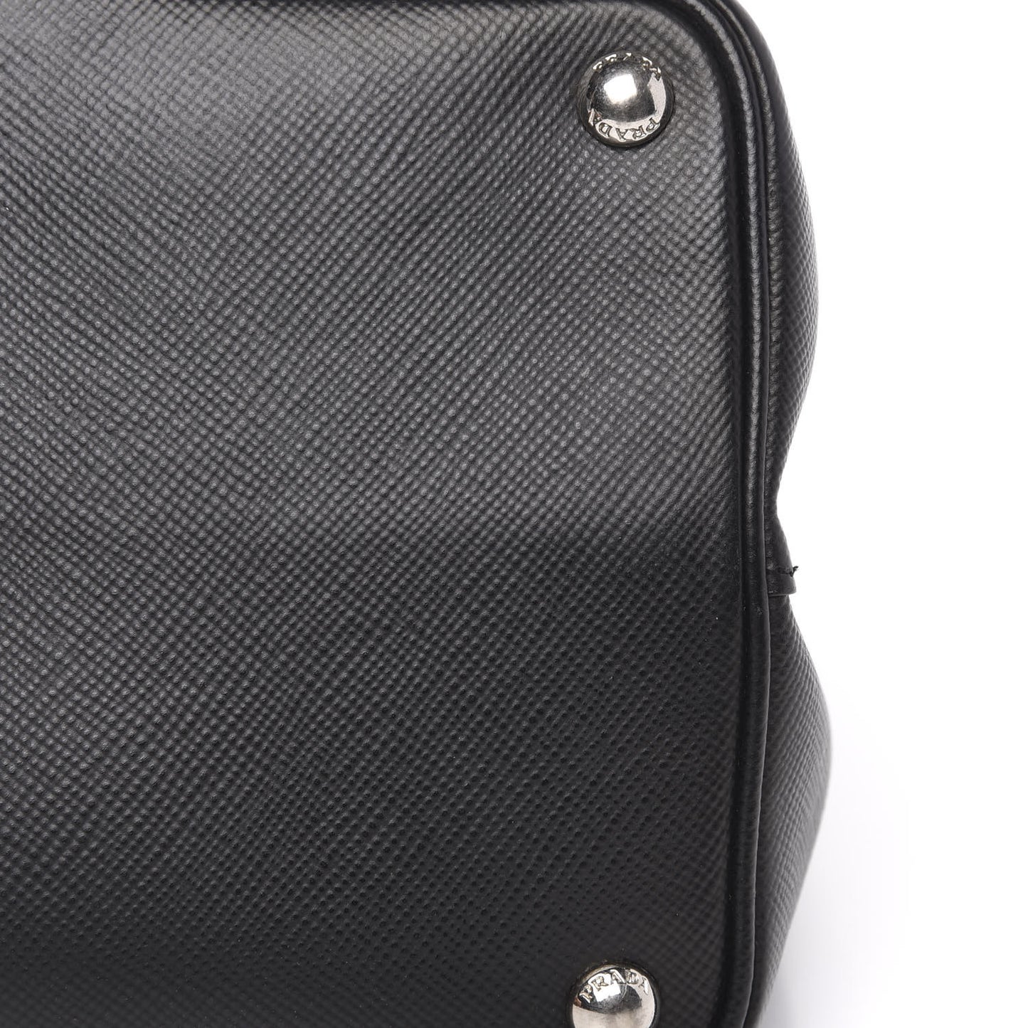 Saffiano Cuir Medium Double Handle Tote Black
