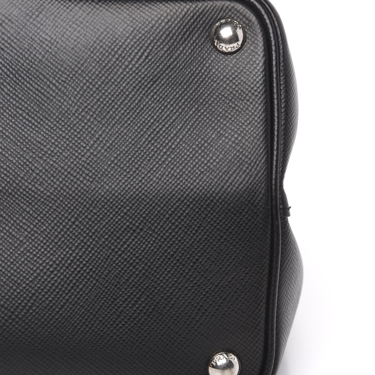 Prada Saffiano Cuir Medium Double Handle Tote Black 9 of 16