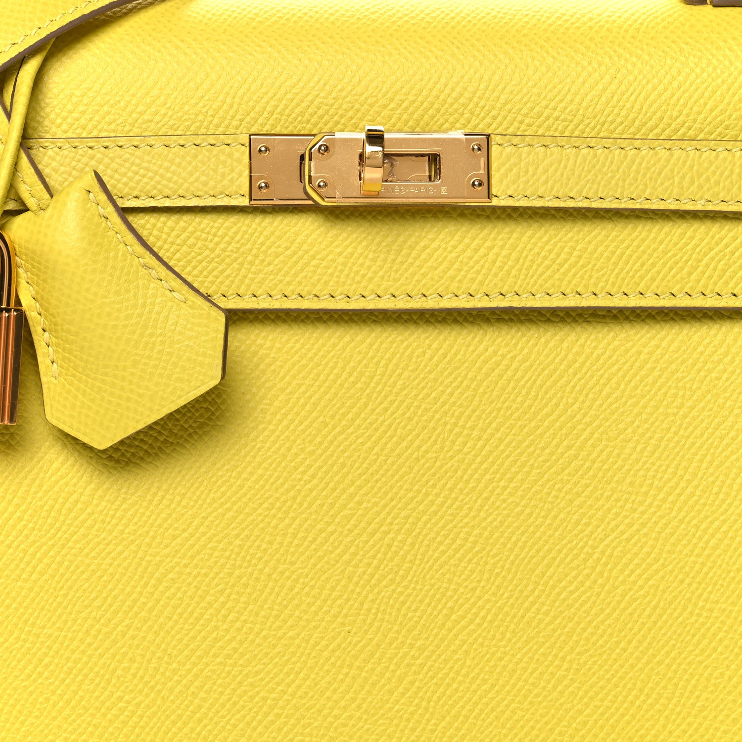 Hermes Epsom Kelly Sellier 25 Lime 8 of 10