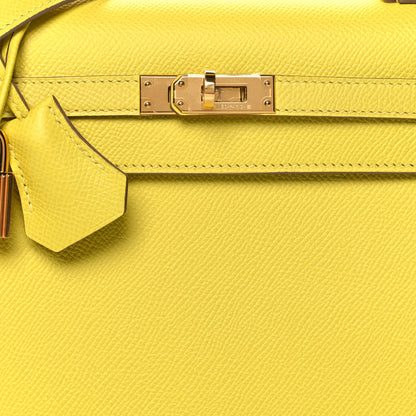 Hermes Epsom Kelly Sellier 25 Lime 8 of 10