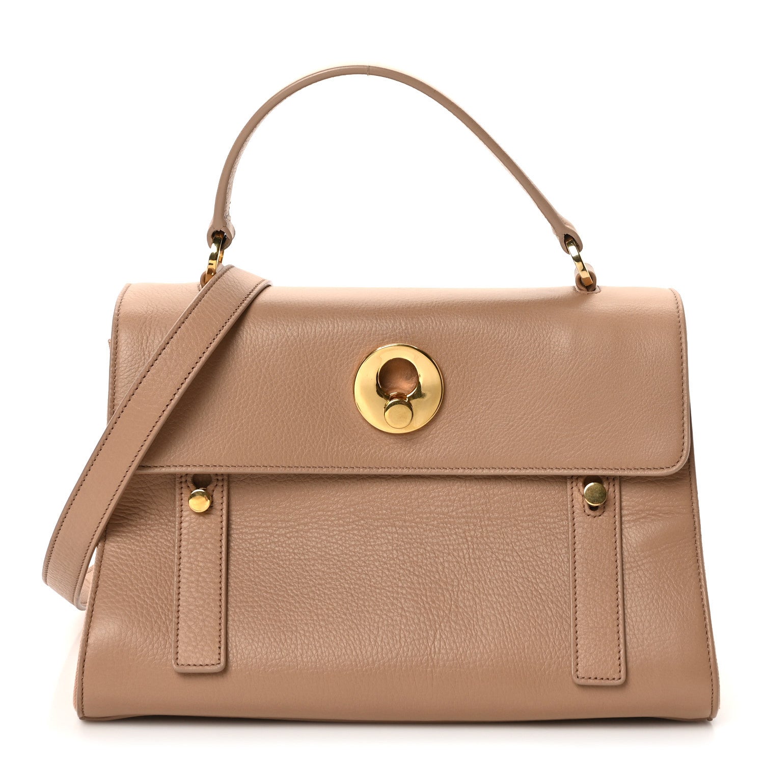 Saint Laurent Calfskin Canvas Small Muse Two Beige 1 of 9