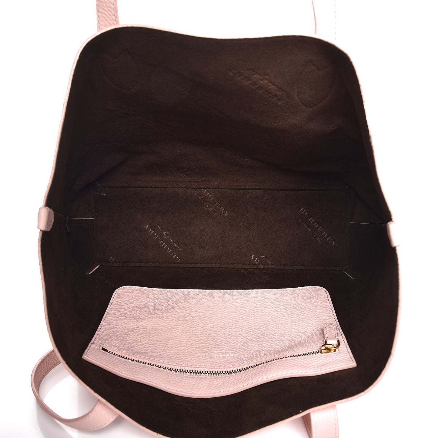 Grainy Calfskin Remington Tote Pale Ash Rose