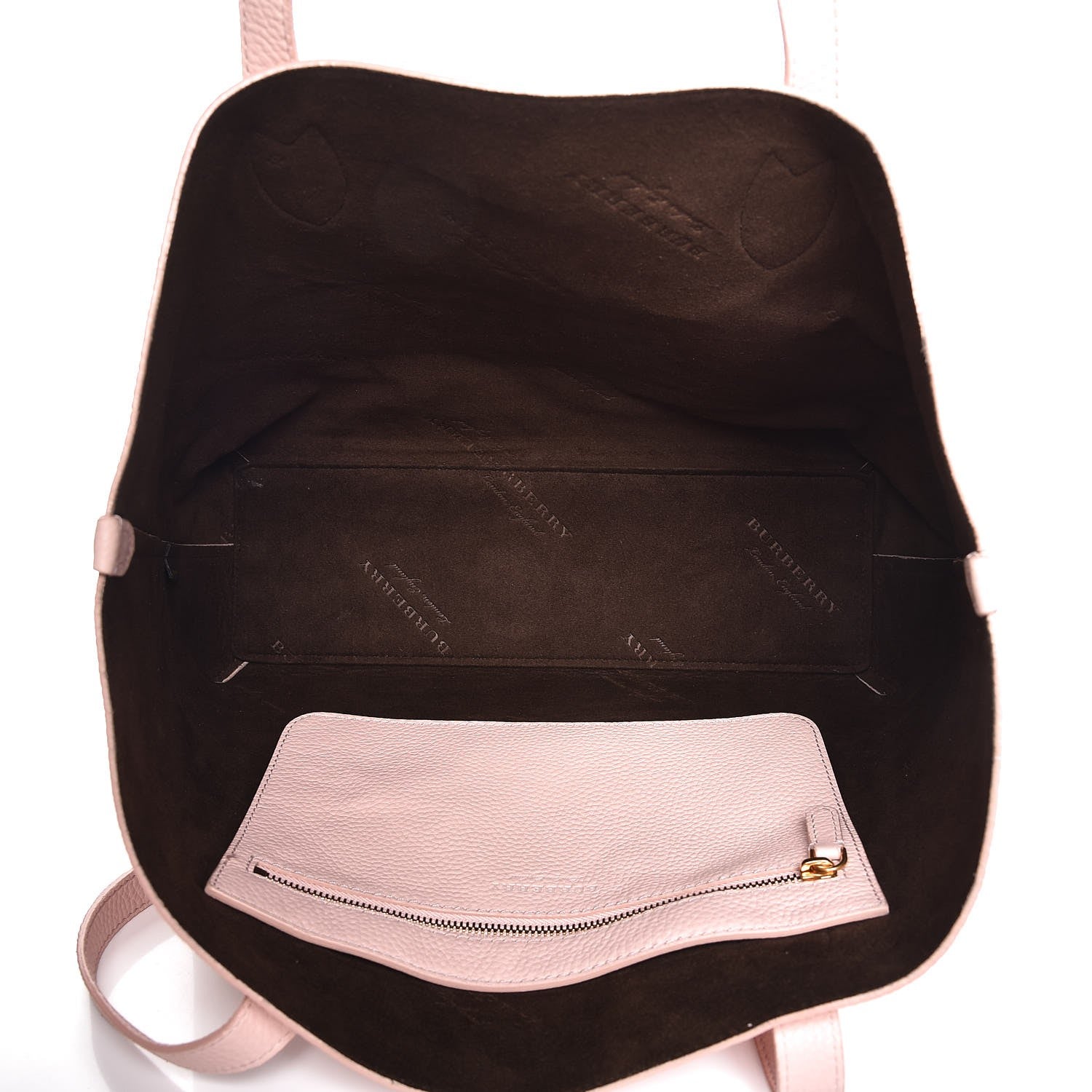 Burberry Grainy Calfskin Remington Tote Pale Ash Rose 5 of 12