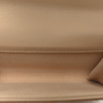 Chanel Caviar Quilted Flap Card Holder Wallet Beige 5 of 9