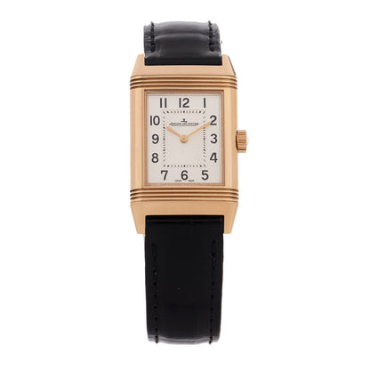 Jaeger-LeCoultre 18K Rose Gold Alligator 21mm Reverso Classic Manual Winding Watch Q2602540 1 of 7