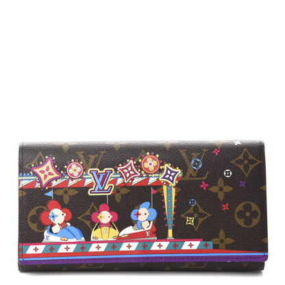 Louis Vuitton Monogram 2020 Christmas Animation Sarah Wallet Coquelicot 1 of 6