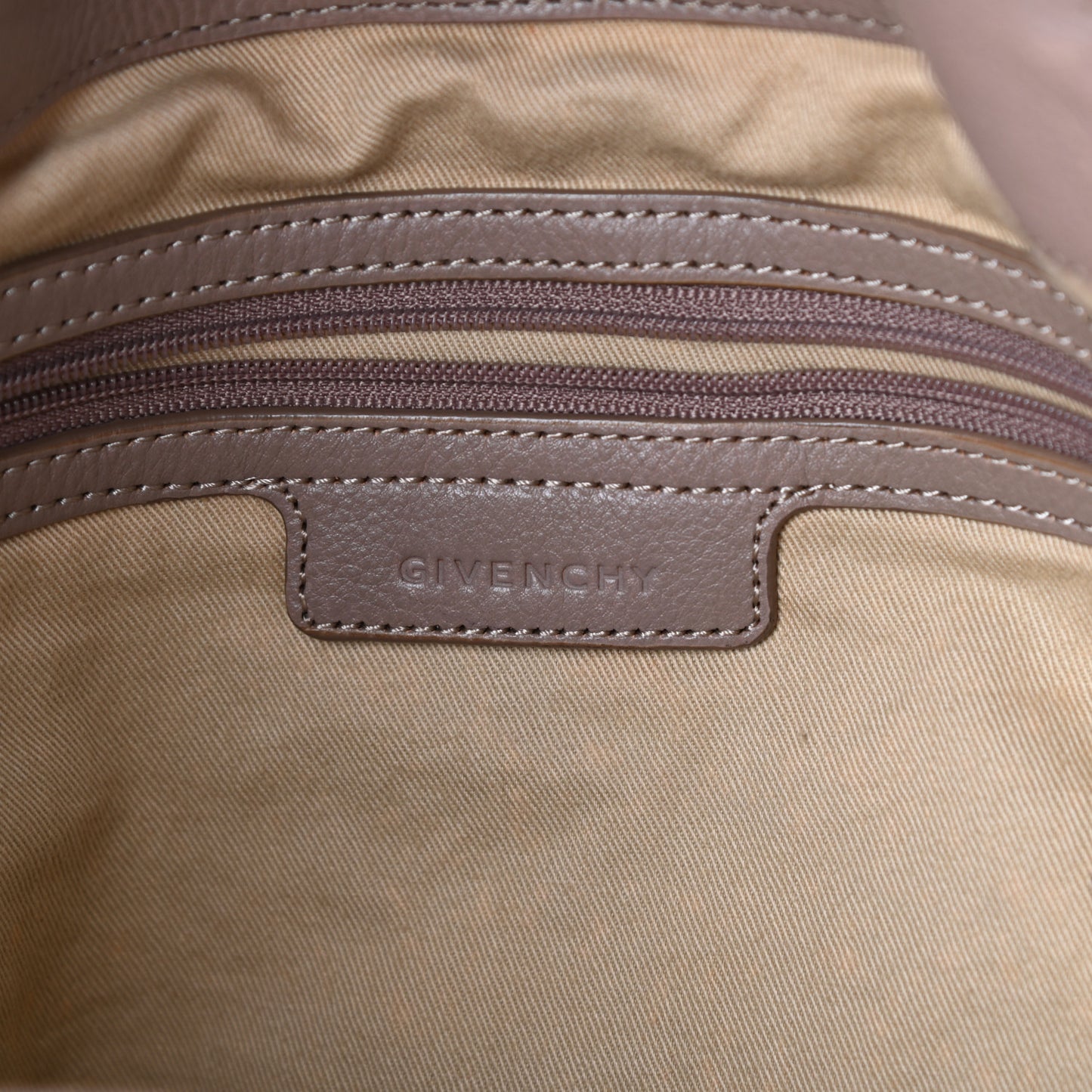 Sugar Goatskin Shoulder Bag Beige