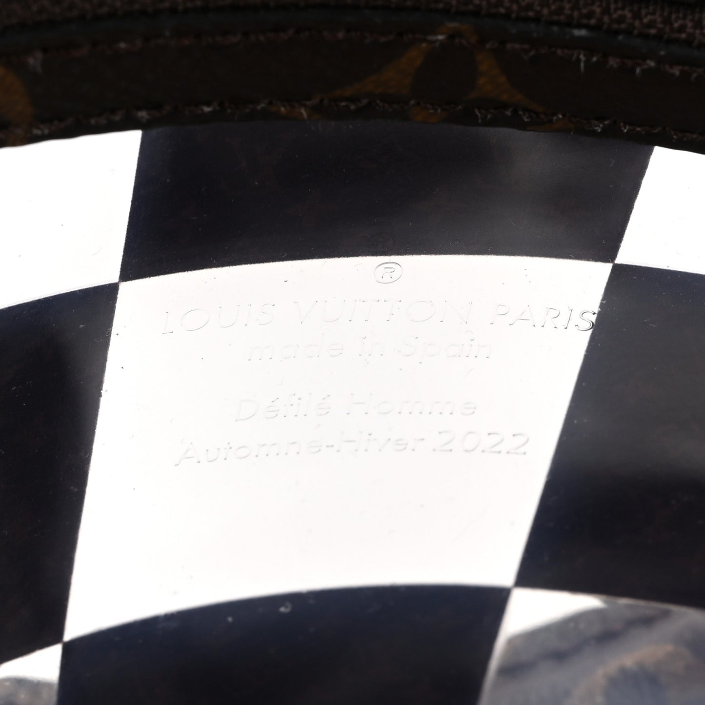 PVC Monogram Chess Sac Plat