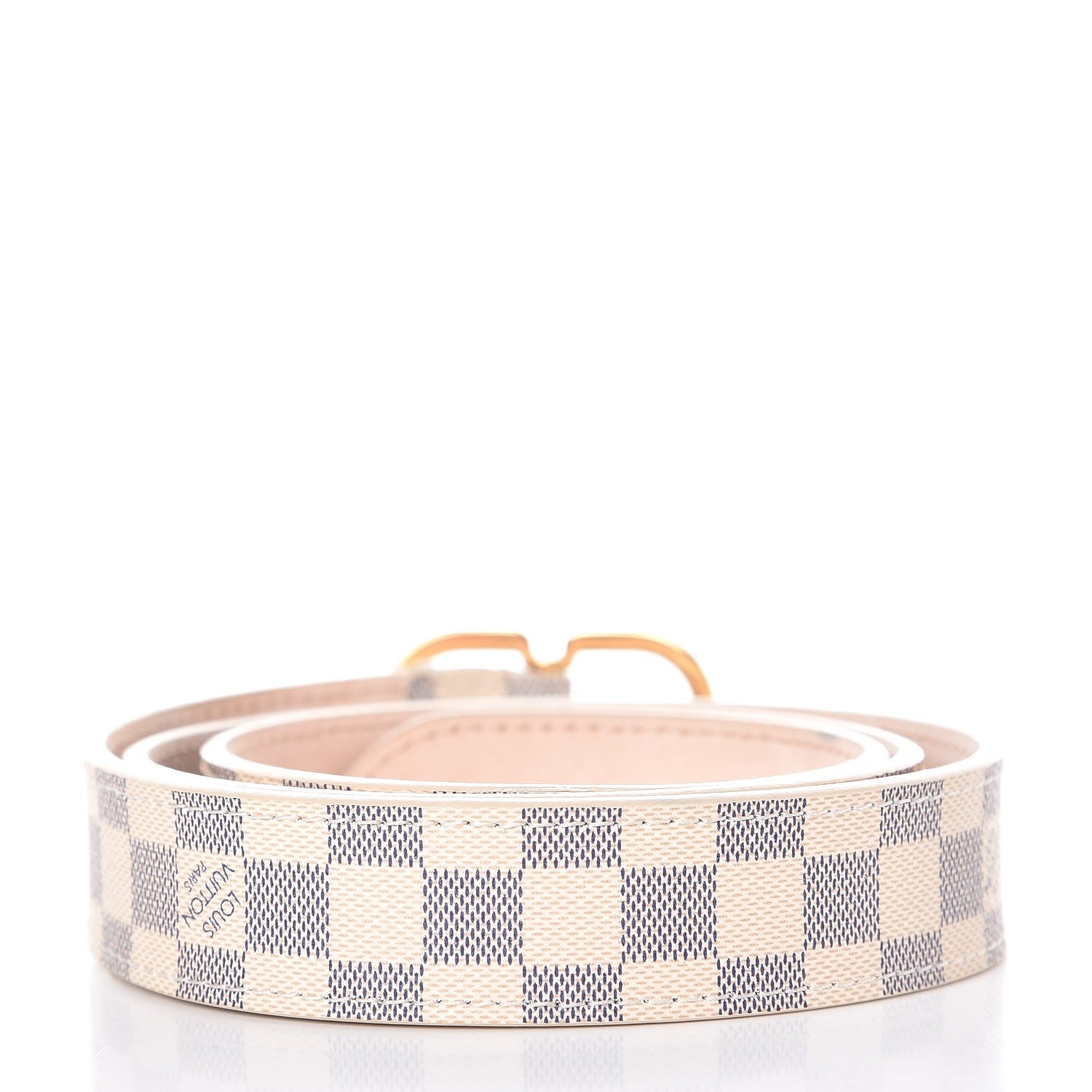 Louis Vuitton Damier Azur 25mm Belt 80 32 3 of 10