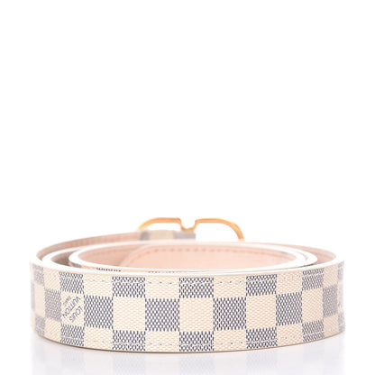 Louis Vuitton Damier Azur 25mm Belt 80 32 3 of 10