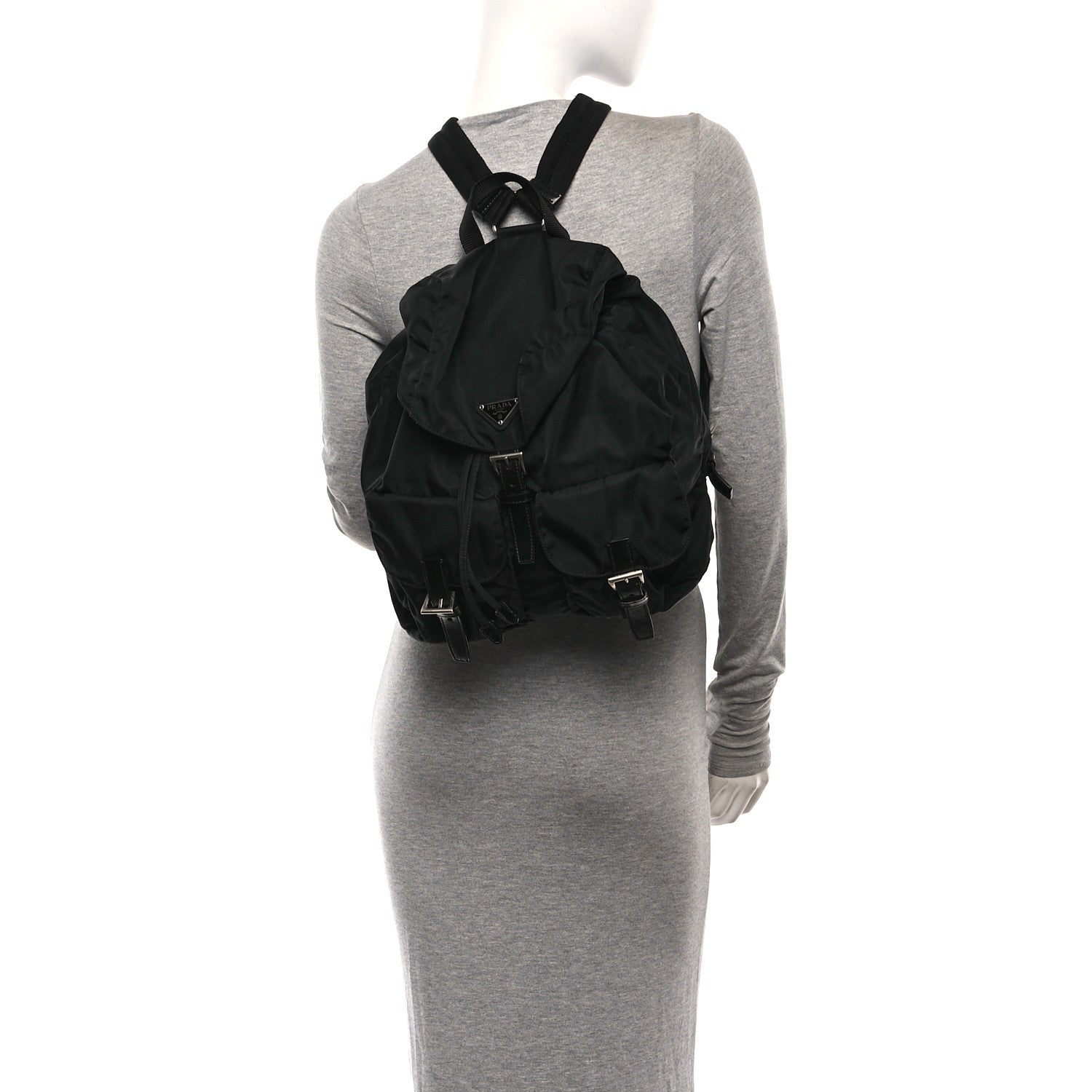 Prada Tessuto Nylon Vela Small Backpack Black 3 of 21