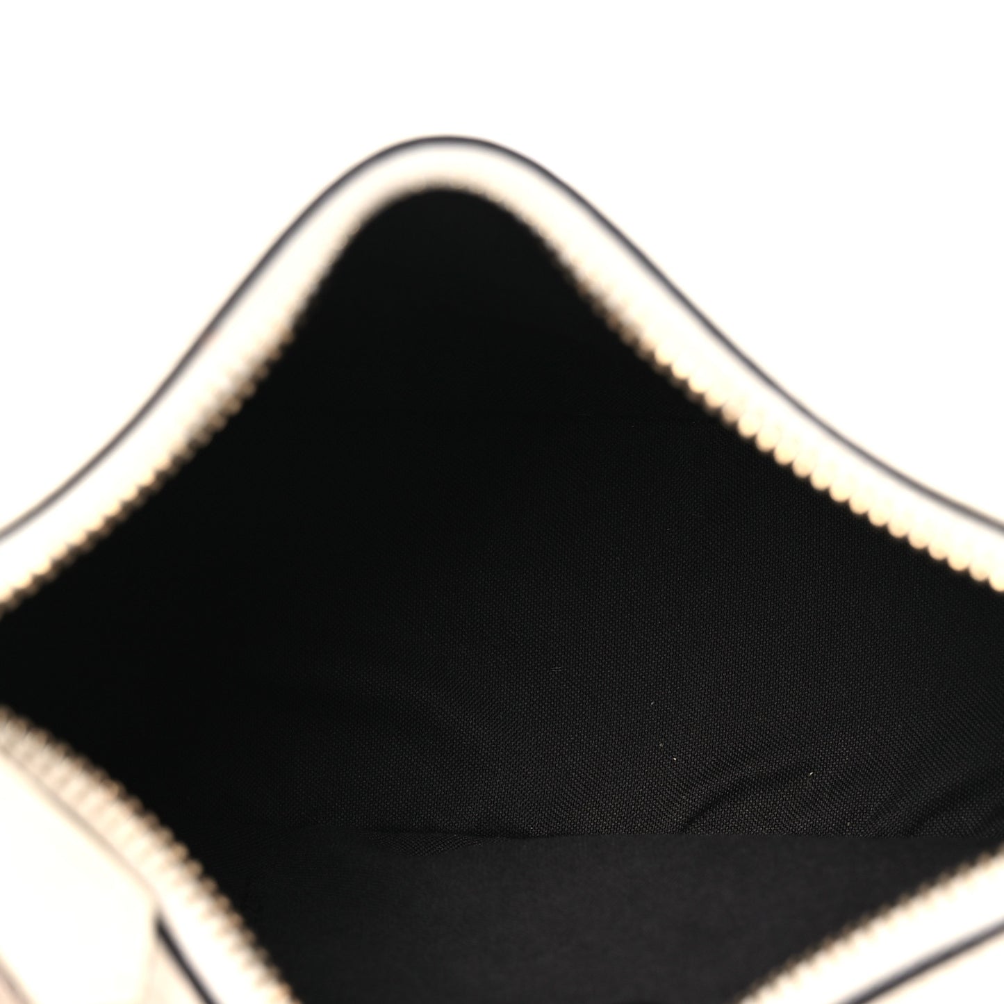 Vitello Grace Matte Mini Fendigraphy Hobo Bag White Ice
