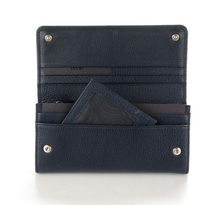 Prada Vitello Phenix Continental Flap Wallet Baltico 5 of 8