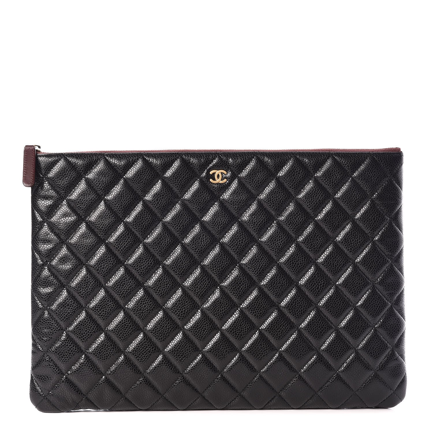 Chanel Caviar Quilted Large Cosmetic Case Black 1 of 11