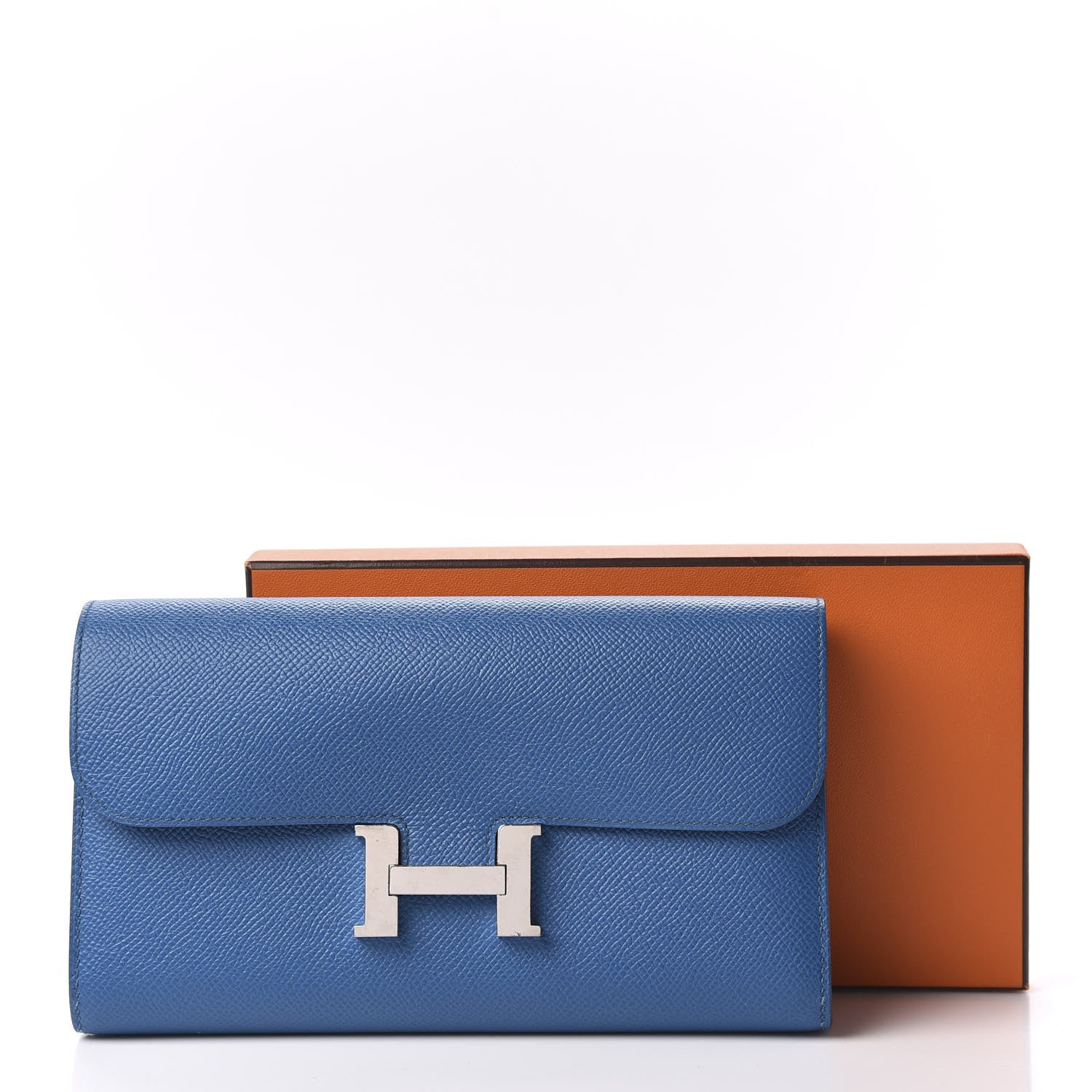 Hermes Epsom Constance Long Wallet Bleu Izmir 10 of 10