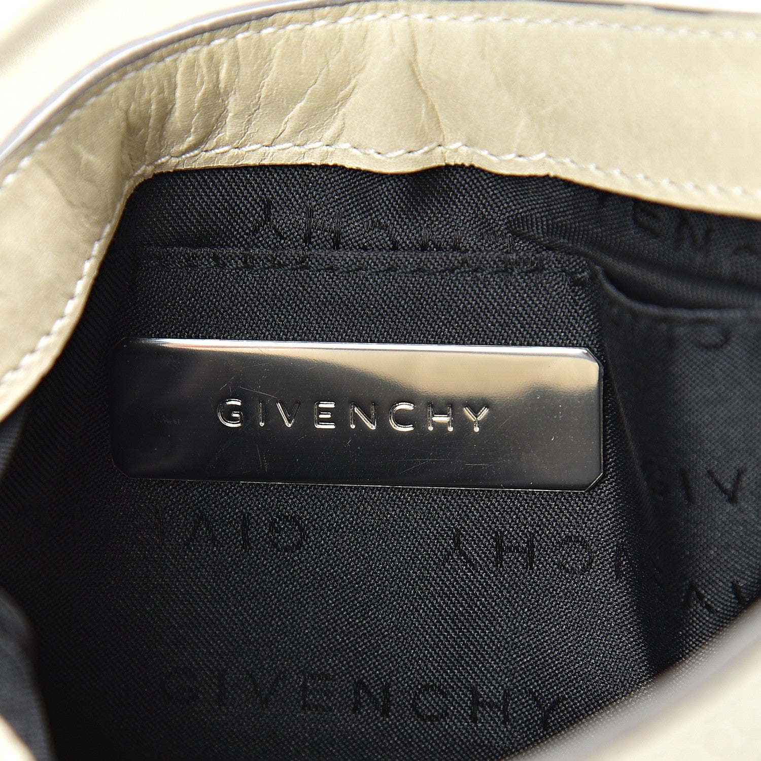 Givenchy Lambskin Shoulder Bag Ivory 6 of 13