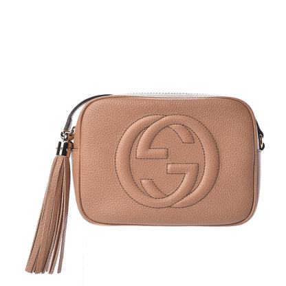 Gucci Pebbled Calfskin Small Soho Disco Bag Rose Beige 1 of 10