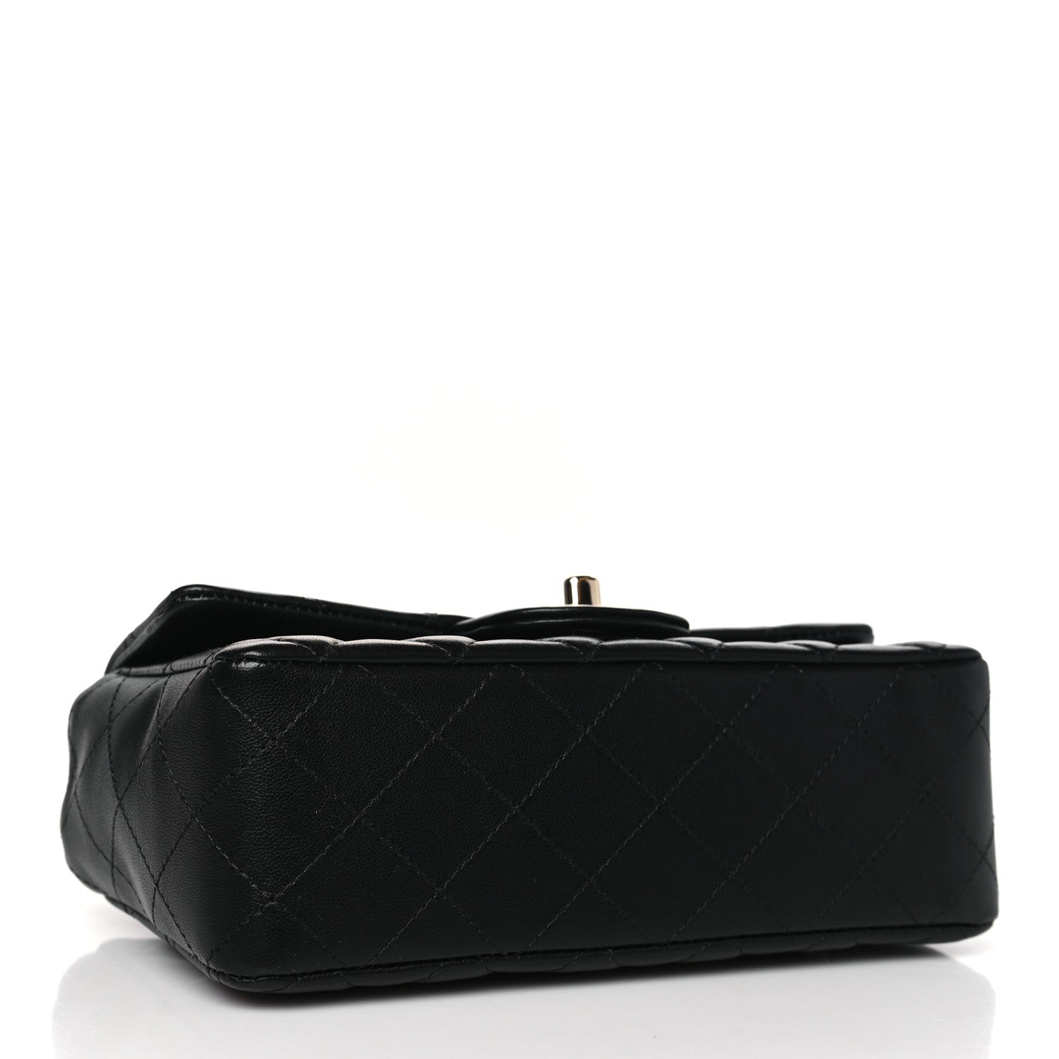 Chanel Lambskin Quilted Mini Rectangular Flap Black 4 of 11