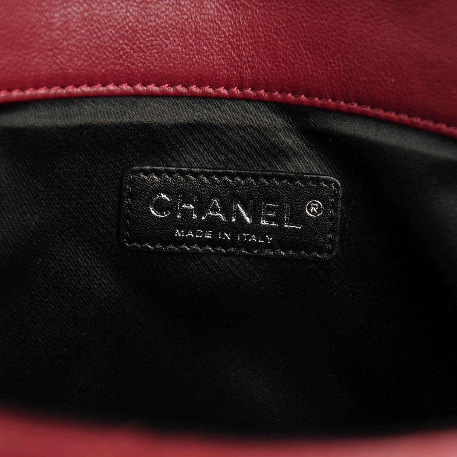 Chanel Calfskin Quilted Document Portfolio Holder Dark Red 6 of 7