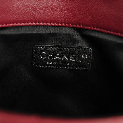 Chanel Calfskin Quilted Document Portfolio Holder Dark Red 6 of 7