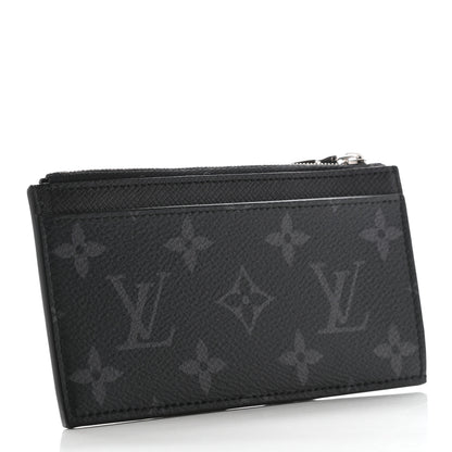 Louis Vuitton Monogram Eclipse Taiga Coin Card Holder 3 of 7