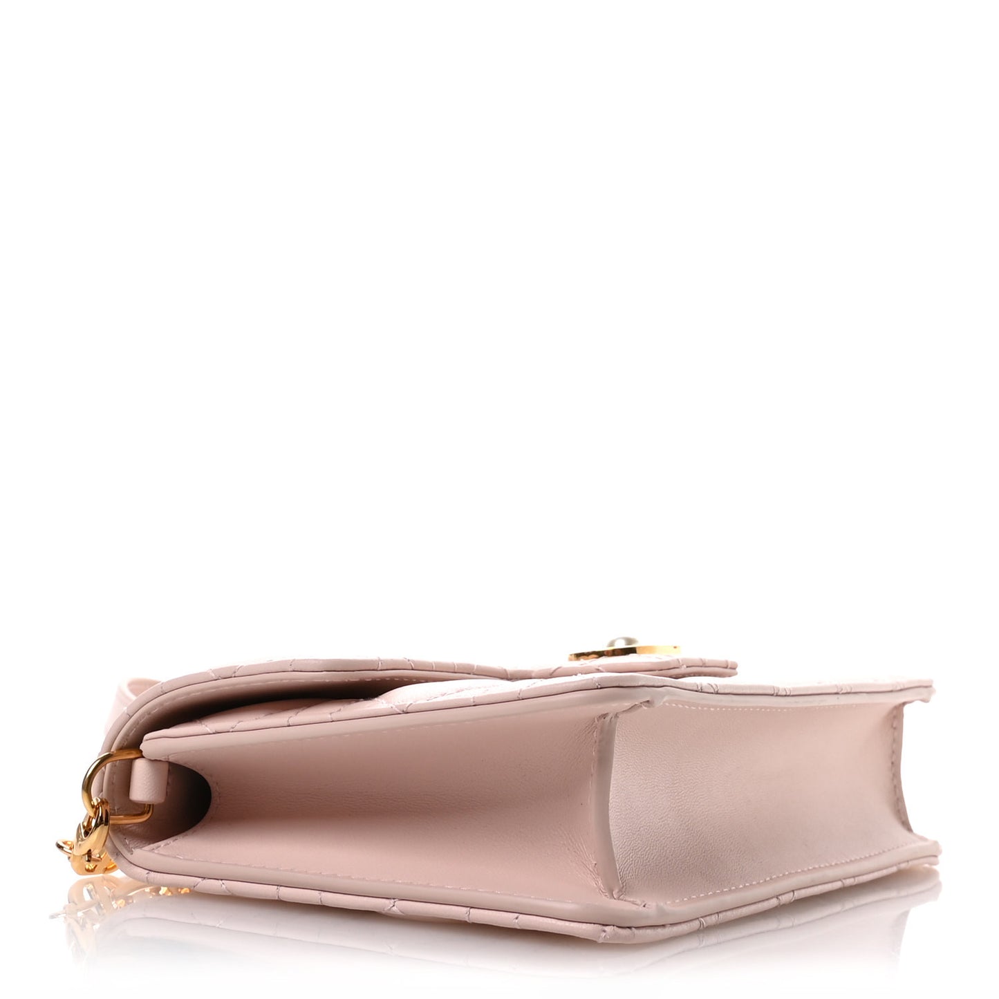 Lambskin Cannage Jolie Mini Bag Powder Pink