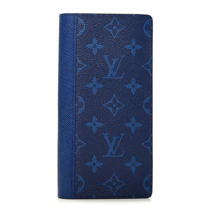 Louis Vuitton Taigarama Brazza Wallet NM Cobalt 1 of 8