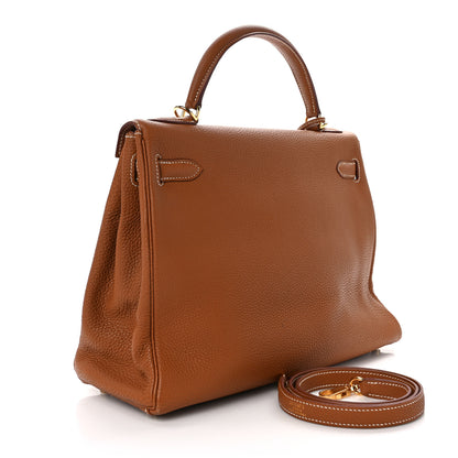 Hermes Togo Kelly Retourne 32 Gold 3 of 13