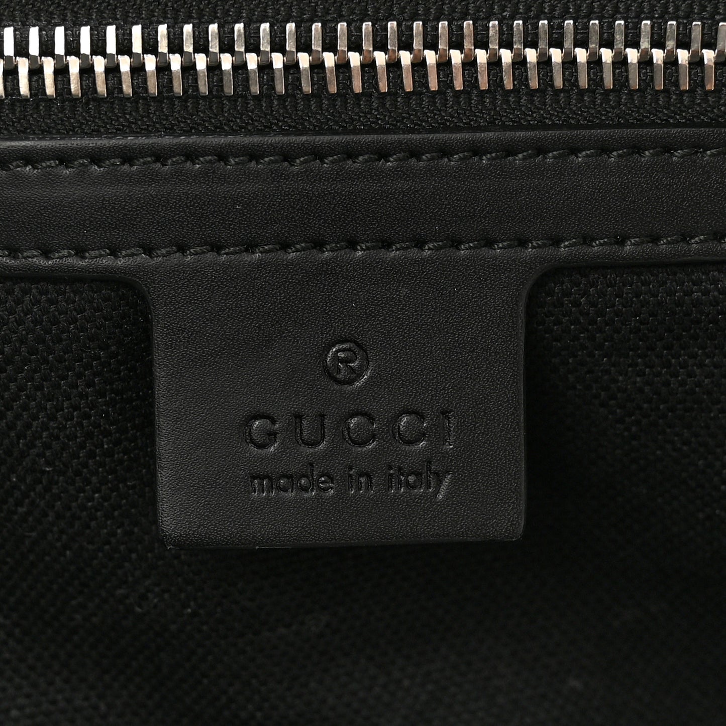 Soft GG Supreme Monogram Appia Calfskin Web Large Carry On Duffle Bag Black Grey
