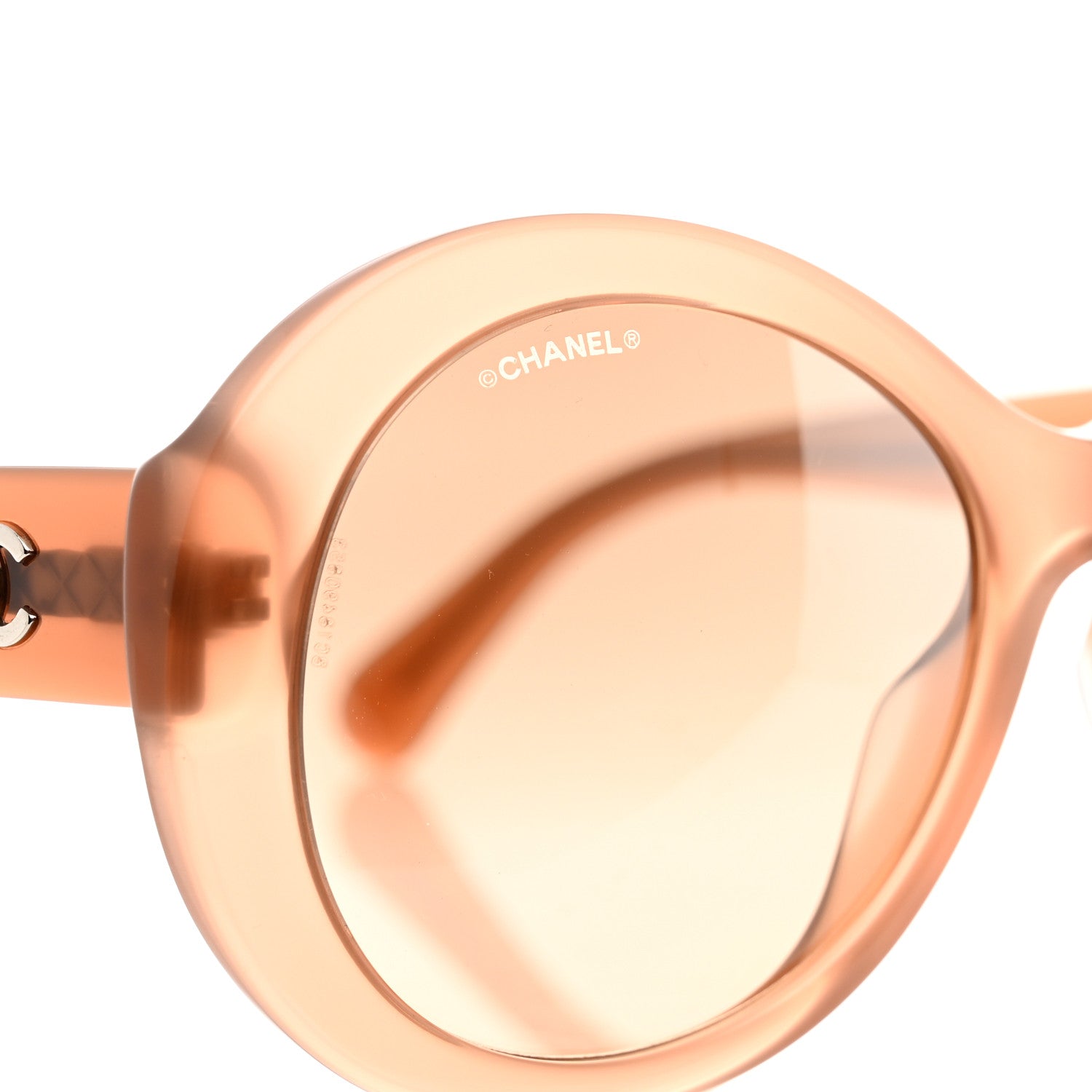 Chanel Acetate CC Oval Sunglasses 5372-A Dark Beige 7 of 8