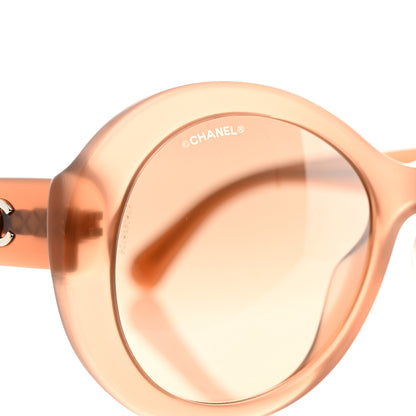 Chanel Acetate CC Oval Sunglasses 5372-A Dark Beige 7 of 8