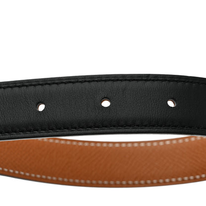 Hermes Swift Epsom 24mm Mini Constance H Belt 75 Black Gold 8 of 10