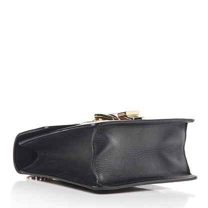 Gucci Calfskin Mini Sylvie Chain Shoulder Bag Black 4 of 26