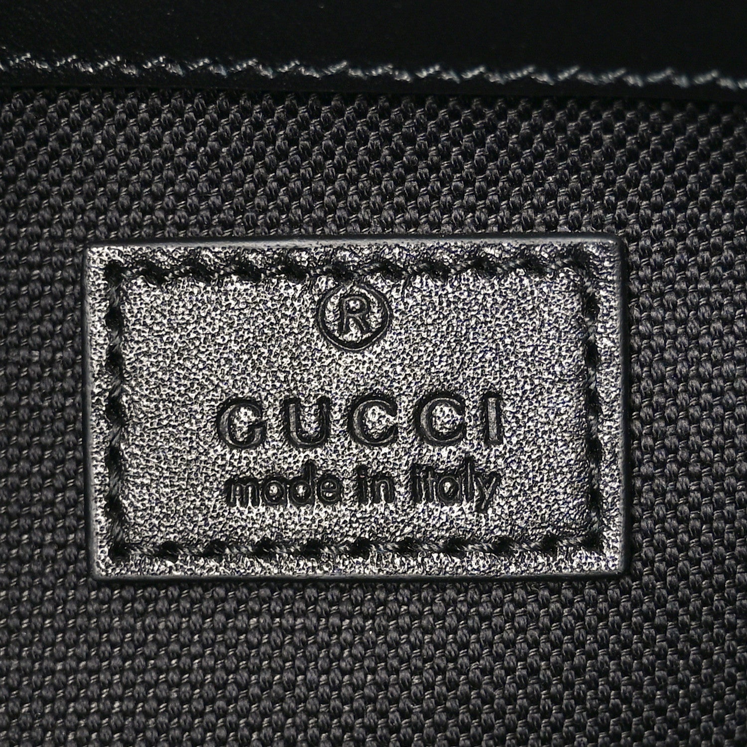 Gucci Calfskin GG Monogram Emblem Medium Tote Bag Black 6 of 9