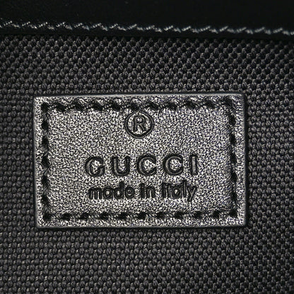 Gucci Calfskin GG Monogram Emblem Medium Tote Bag Black 6 of 9