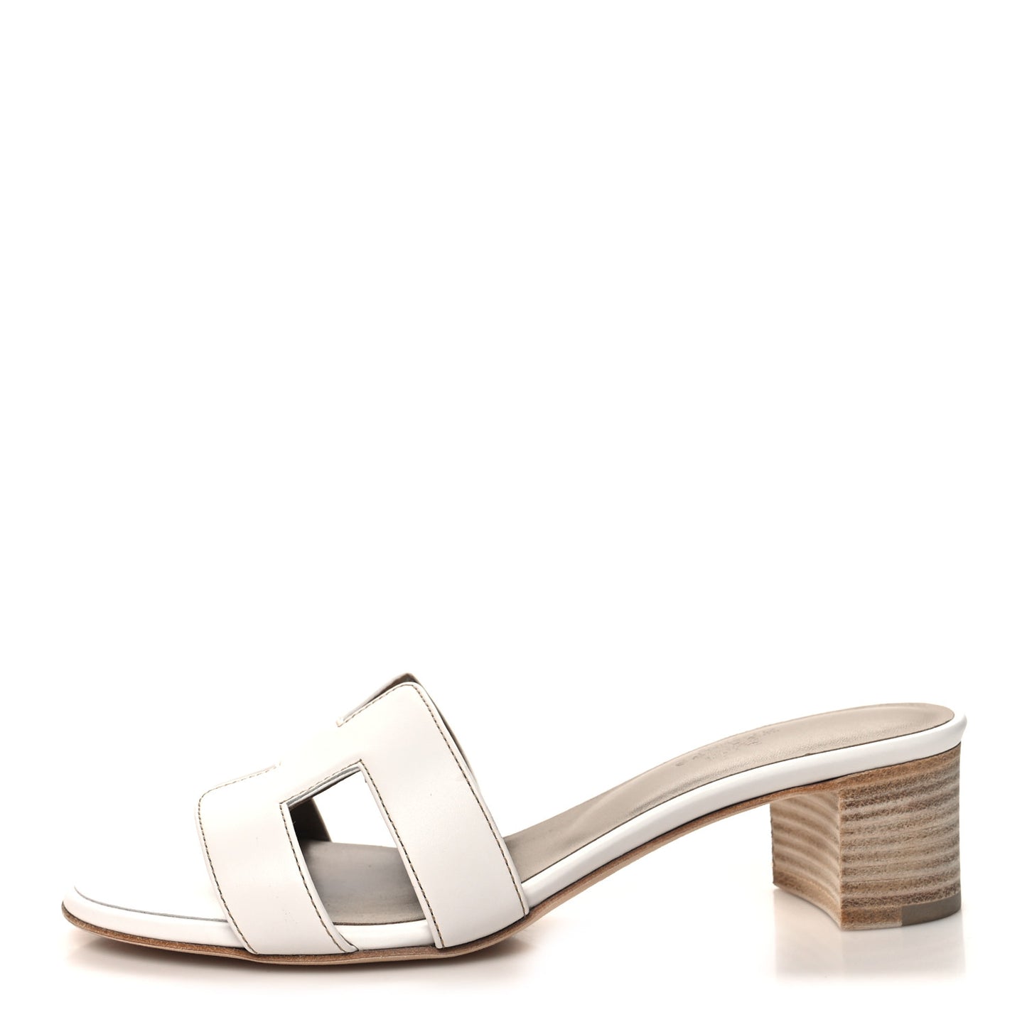 Calfskin Oasis Sandals 37 White