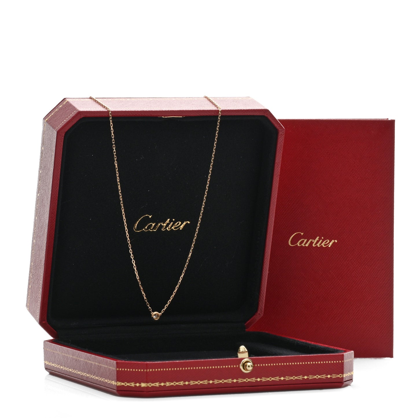 18K Yellow Gold Diamond SM D'Amour Pendant Necklace