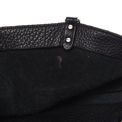 Valentino Garavani Pebbled Calfskin Medium Rockstud Tote Black 16 of 23