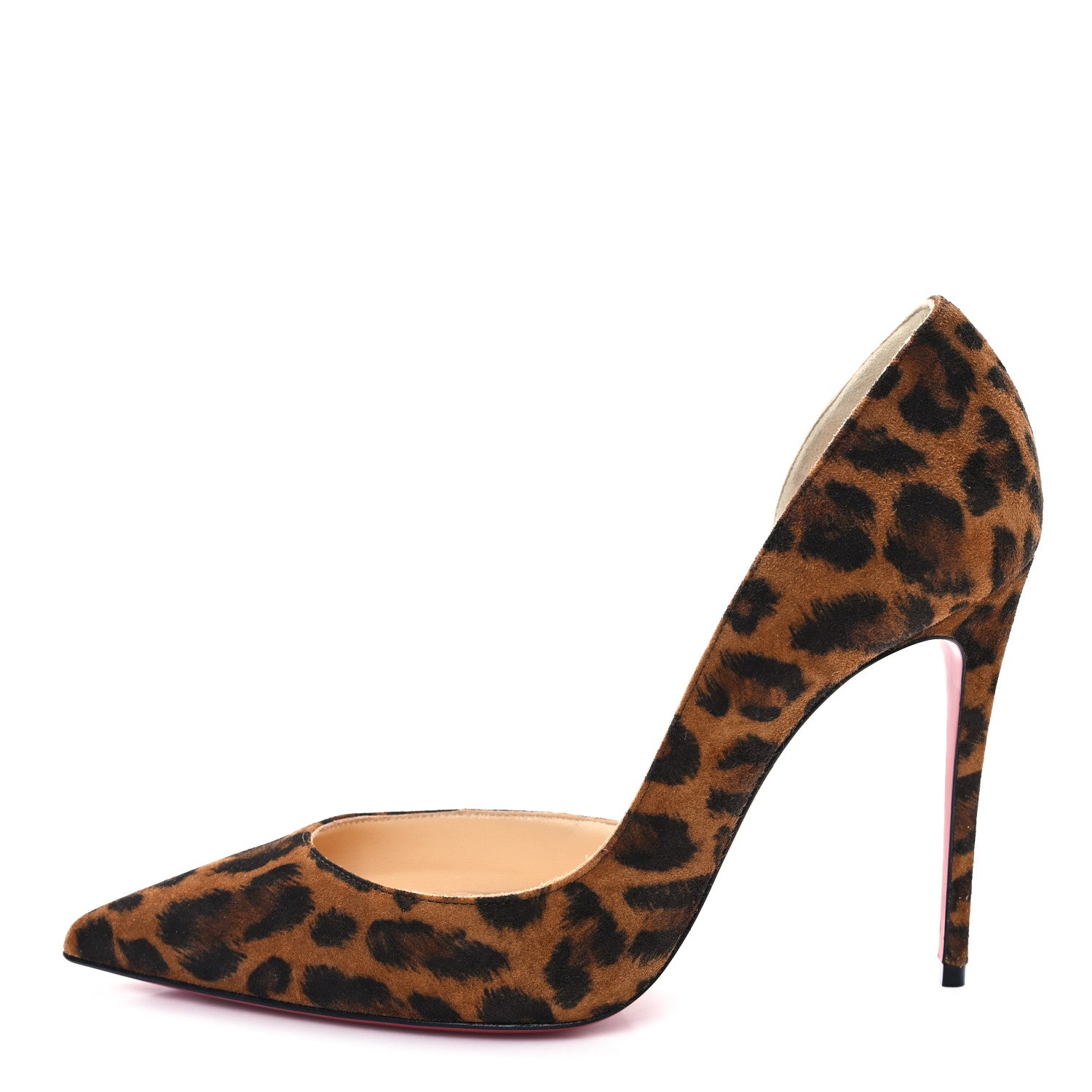 Christian Louboutin Veau Velours Kitty Iriza 100 Pumps 37.5 Leo 1 of 10